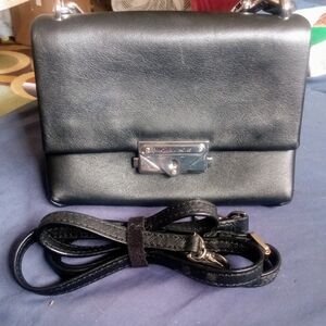 Michael Kors Cece Small Leather Shoulder Bag silver hardware